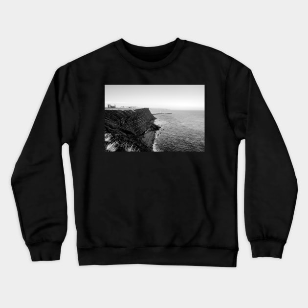 Whitby Coast and Abbey Crewneck Sweatshirt by stuartchard